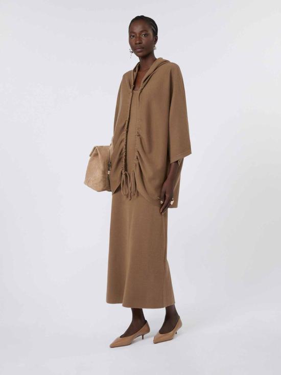 25FW 막스마라 브라운 후드 오픈 프론트 가디건  2521346041600 004AVELLANA Brown - MAX MARA