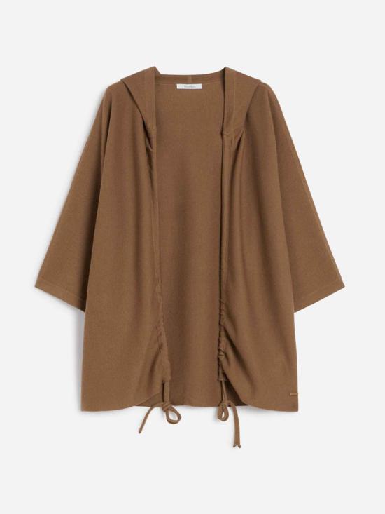 25FW 막스마라 브라운 후드 오픈 프론트 가디건  2521346041600 004AVELLANA Brown