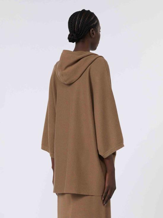 25FW 막스마라 브라운 후드 오픈 프론트 가디건  2521346041600 004AVELLANA Brown - MAX MARA