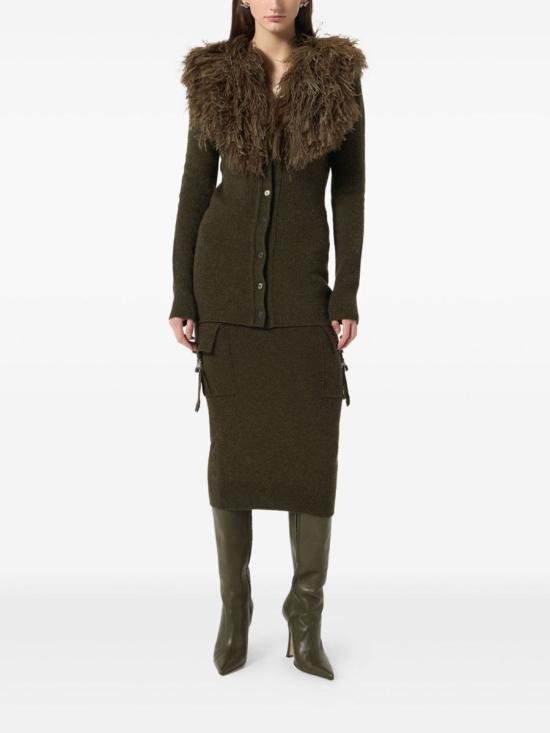 25FW 블루마린 코트 A522M643A N0523 BARK GREEN - BLUMARINE