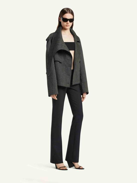 25FW 쿠레쥬 자켓 325CMA222WO0144 9901HERITAGEWHITE Black - COURREGES