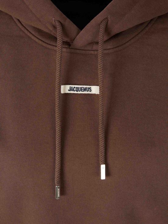 25FW 자크뮈스 후드 티셔츠 24EHOW00247AJ00109 880DARK BROWN Brown - JACQUEMUS