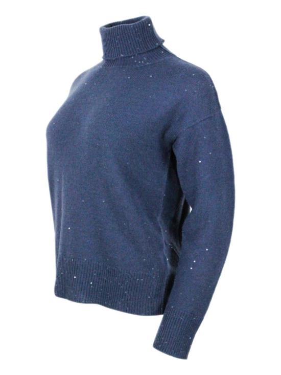 25FW 로레나안토니아찌 터틀넥 A25131DM17A29890582 BLUE - LORENA ANTONIAZZI