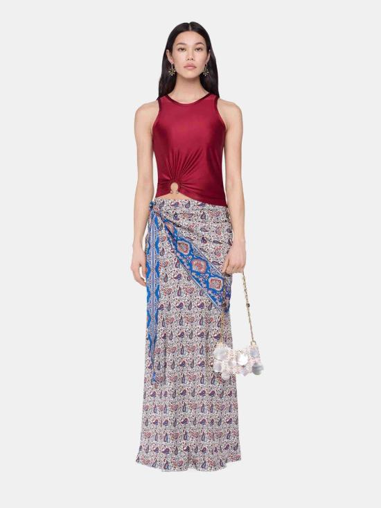 25FW 파코라반 스트레이트 팬츠 25ACJU078PO0337 V324BANDANA PAISLEY CREAM Multicolor - PACO RABANNE