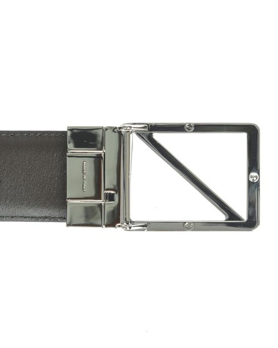  에르메네질도제냐 가죽 벨트 BRDCX2505DNEROMARRONE NTM Black - ERMENEGILDO ZEGNA