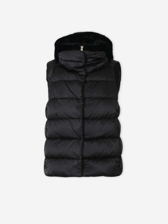 25FW 에르노 새틴 & 레이디 얼터너티브 퍼 베스트  PI002125D12170Z 9300NERO Black