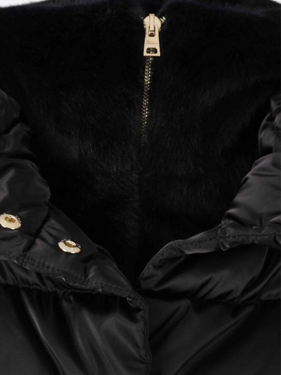 25FW 에르노 새틴 & 레이디 얼터너티브 퍼 베스트  PI002125D12170Z 9300NERO Black - HERNO