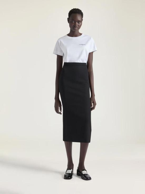 25FW 지방시 미디 스커트 BW40YP164K 001BLACK Black - GIVENCHY