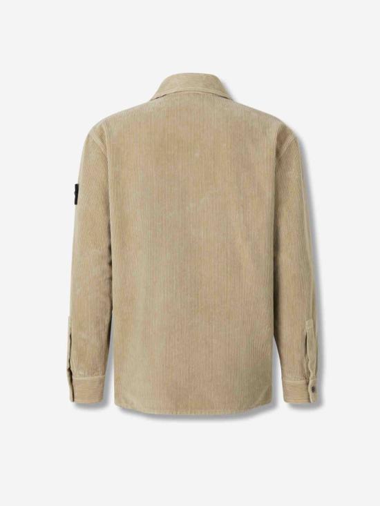 25FW 스톤 아일랜드 오가닉 코튼 코듀로이 오버셔츠 K2S151200012S0212 V009ADESERT Brown - STONE ISLAND