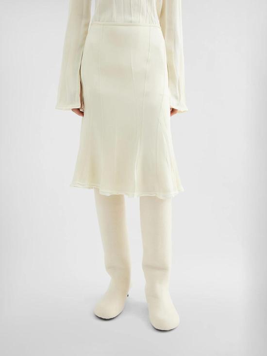 25FW 질샌더 미디 스커트 J02MA0303 109 Beige - JIL SANDER