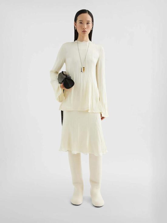 25FW 질샌더 미디 스커트 J02MA0303 109 Beige - JIL SANDER