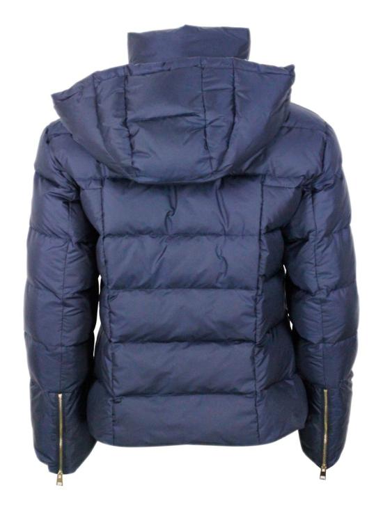 25FW 로레나안토니아찌 숏패딩 A2527PI22A25260590 BLUE - LORENA ANTONIAZZI