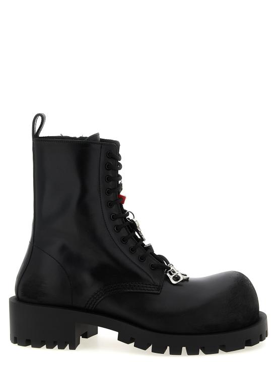 26SS 발렌시아가 허머 레이스업 부티 786137WCDA31080 Black