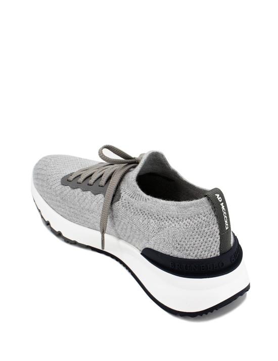26SS 브루넬로 쿠치넬리 니트 로우탑 MZUPMBO252 CB308 SILVER FUMO DOM - BRUNELLO CUCINELLI