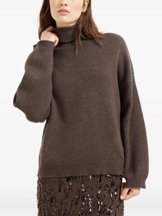 25FW 브루넬로 쿠치넬리 터틀넥 M12501703 C2559 MORO - BRUNELLO CUCINELLI