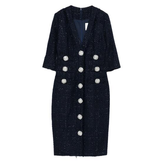 25FW 코스타렐로스 미디 원피스 PF2549 JINNA NAVY BLUE