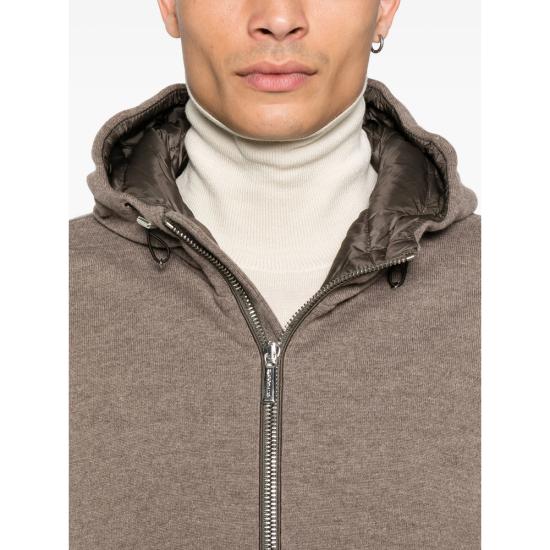 25FW 무레르 BRIGNO-BAB 브리그노 구스 다운 캐시미어 후디드 봄버 자켓 O100080 BRIGNO MRW TAUPE BROWN - MOORER