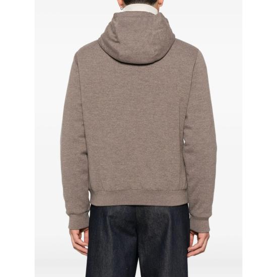 25FW 무레르 BRIGNO-BAB 브리그노 구스 다운 캐시미어 후디드 봄버 자켓 O100080 BRIGNO MRW TAUPE BROWN - MOORER