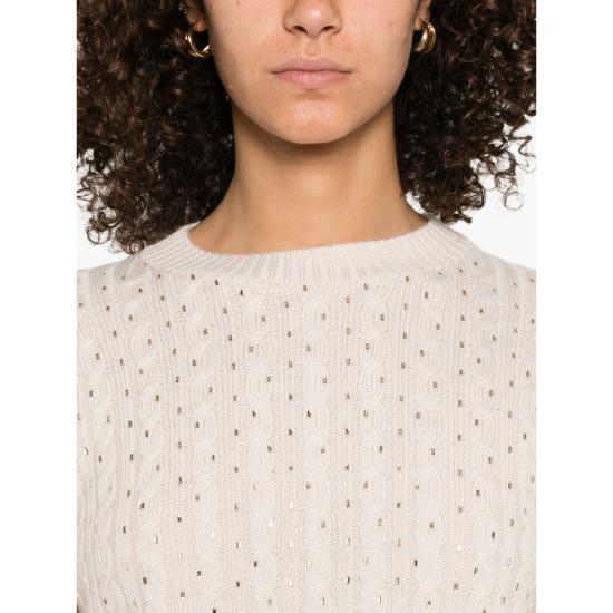 25FW 막스마라 스튜디오 스웨터 USSURI 121 001 NEUTRALS - MAX MARA STUDIO