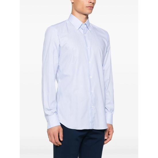 25FW 마짜렐리 긴팔 셔츠 125 075 SR 7 BLUE - MAZZARELLI