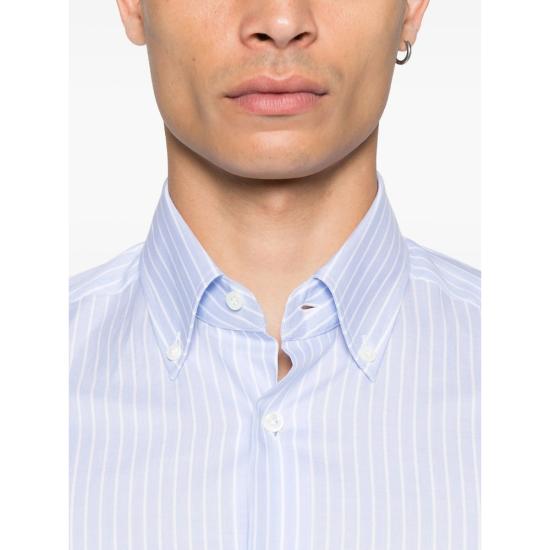 25FW 마짜렐리 긴팔 셔츠 125 075 SR 7 BLUE - MAZZARELLI