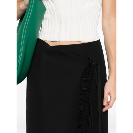 25FW 까르벵 미디 스커트 6252K21075 SK309 MIDNI BLUE - CARVEN