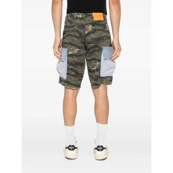 25FW 갤러리 디파트먼트 숏팬츠 WCS 30038 TICAM GREEN BROWN - GALLERY DEPT