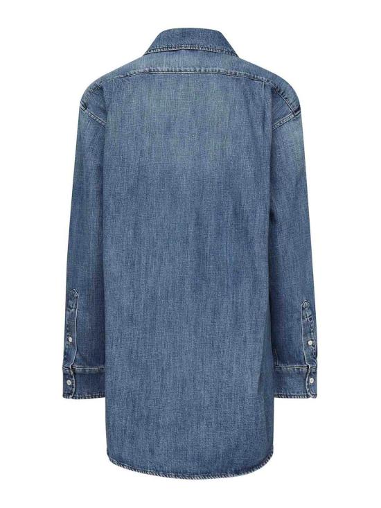  미우미우 데님 셔츠 GWC12517GGF0076 Blue - MIU MIU