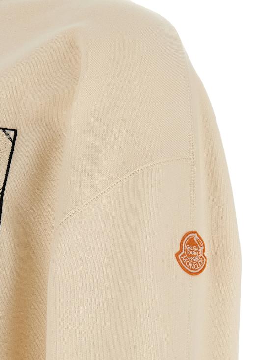 25FW 몽클레어 긴팔 티셔츠 K24028G0000289AUJ02B White - MONCLER