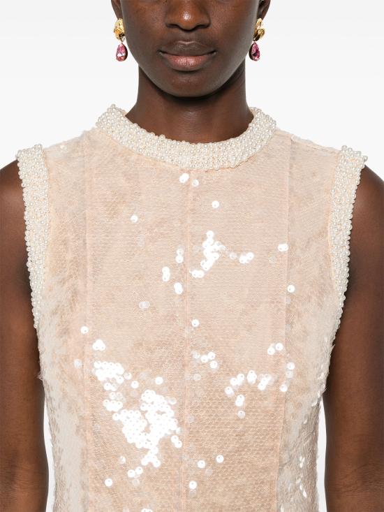 25SS 셀프 포트레이트 롱 원피스 RS25 114M BG BEIGE - SELF PORTRAIT