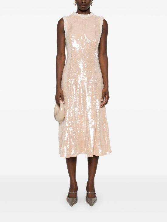 25SS 셀프 포트레이트 롱 원피스 RS25 114M BG BEIGE - SELF PORTRAIT