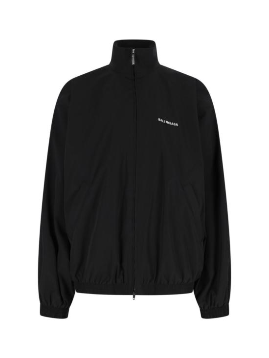 25FW 발렌시아가 로고 오버사이즈 트랙자켓 839090 TRO311000 Black