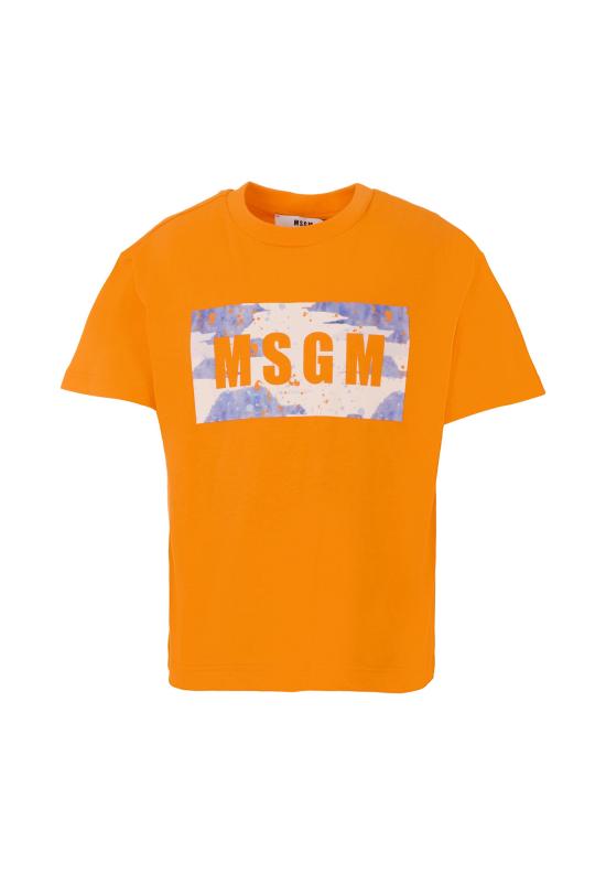 25SS [키즈] 엠에스지엠 티셔츠 S5MSJBTH036 MS010 ORANGE