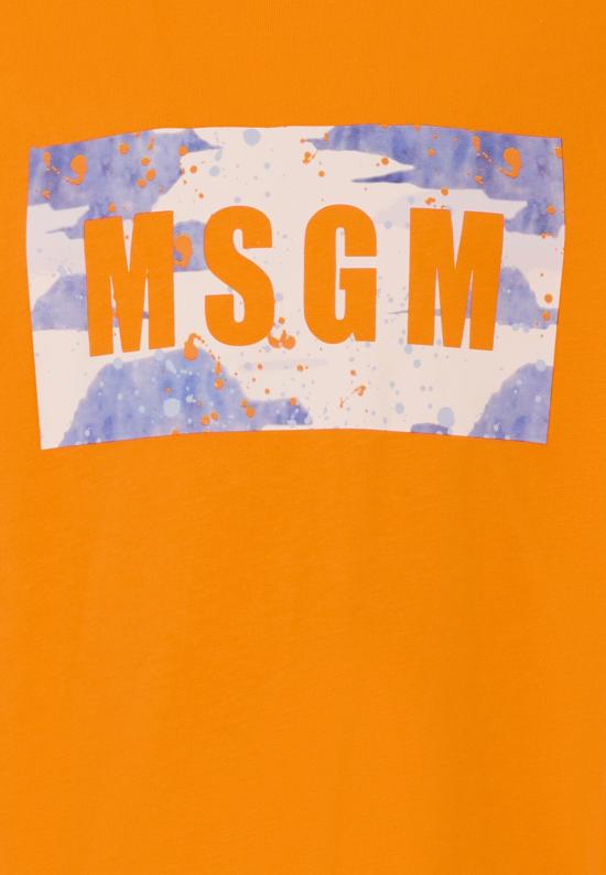 25SS [키즈] 엠에스지엠 티셔츠 S5MSJBTH036 MS010 ORANGE - MSGM