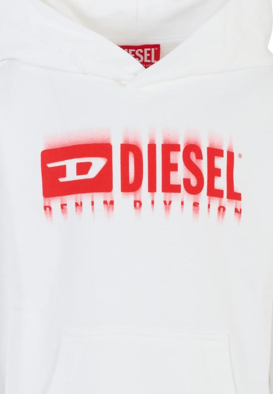 25SS [키즈] 디젤 니트/스웻셔츠 J02042 KYAVF K100 WHITE - DIESEL