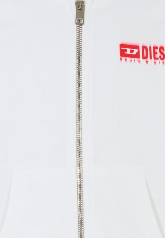 25SS [키즈] 디젤 니트/스웻셔츠 J02039 KYAVF K100 WHITE - DIESEL