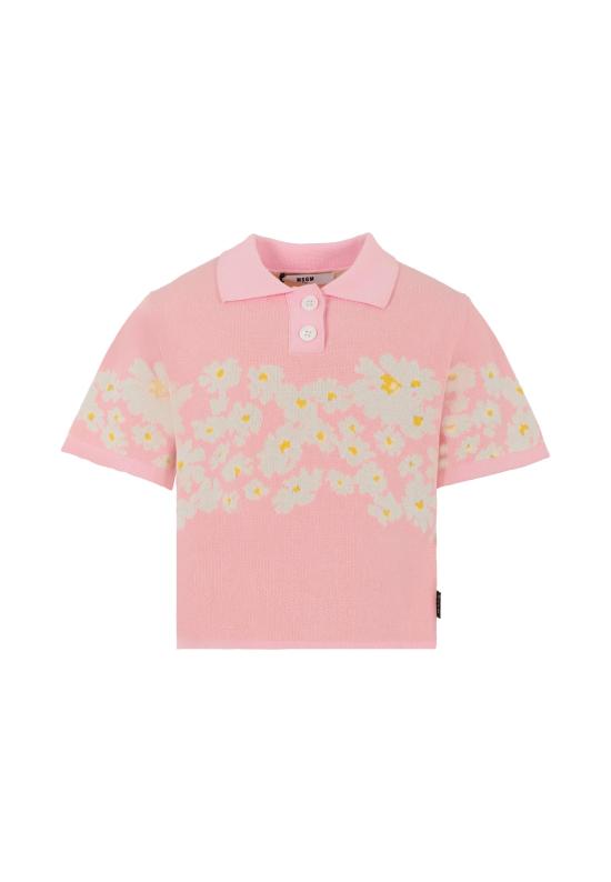 25SS [키즈] 엠에스지엠 폴로 셔츠 S5MSJGJP096 MS003 PINK