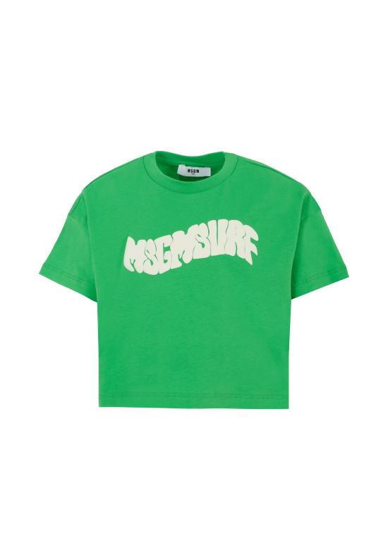 25SS [키즈] 엠에스지엠 티셔츠 S5MSJGTH240 MS006 GREEN