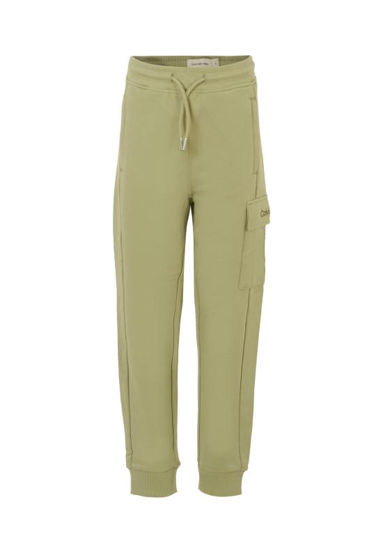 25SS [키즈] 캘빈클라인 스트레이트 팬츠 IB0IB02409 M0P GREEN