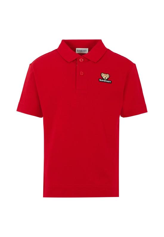25FW [키즈] 버버리 폴로 셔츠 8111911 A4535 RED
