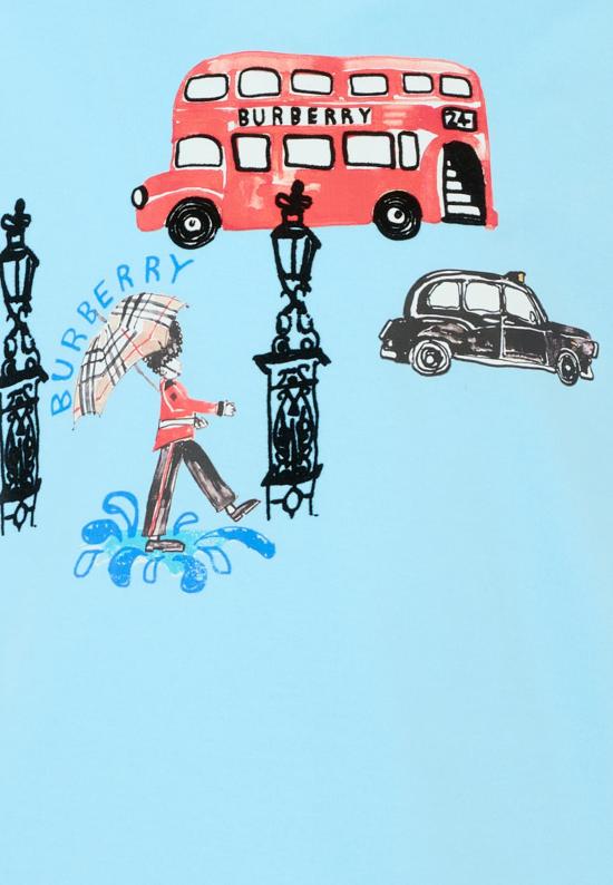 25FW [키즈] 버버리 티셔츠 8109526 C3044 LIGHT BLUE - BURBERRY