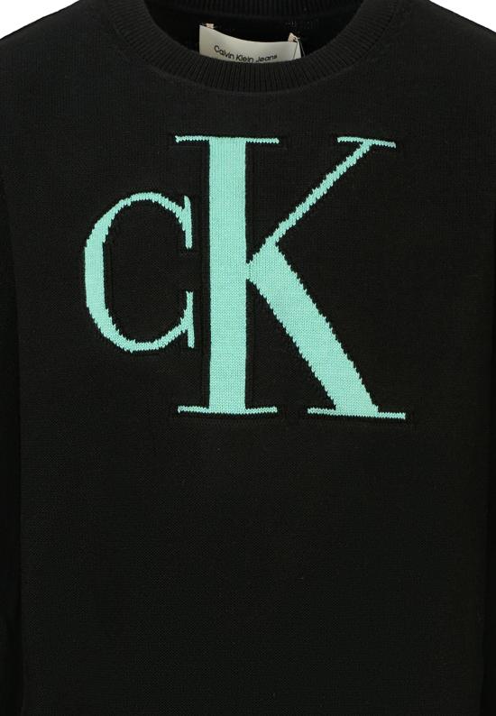 25FW [키즈] 캘빈클라인 니트/스웻셔츠 25CCKIB0IB02152 BEH BLACK - CALVIN KLEIN