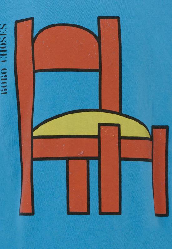 25FW [키즈] 보보쇼즈 티셔츠 B225AC006 LIGHT BLUE - BOBO CHOSES