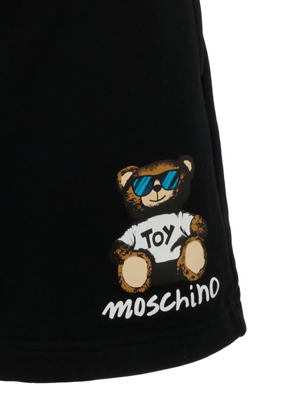 25SS [키즈] 모스키노 쇼츠/버뮤다 HUQ02E LCA32 60100 BLACK - MOSCHINO