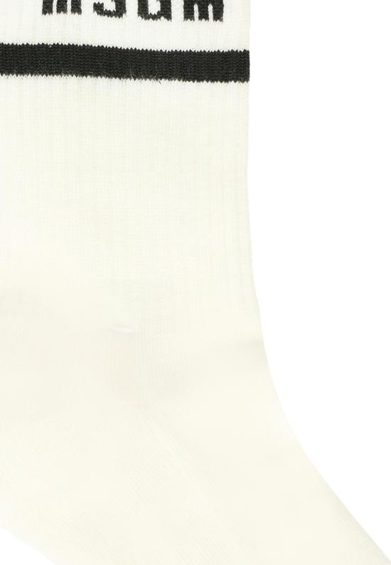 25FW [키즈] 엠에스지엠 발목 양말 F5MSJUSO278 013 WHITE - MSGM