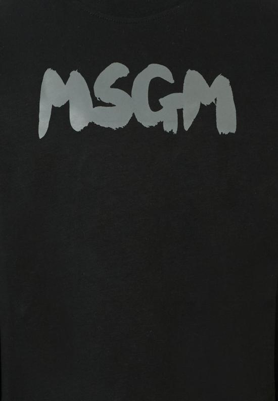 25FW [키즈] 엠에스지엠 티셔츠 F5MSJUTH010 110 BLACK - MSGM