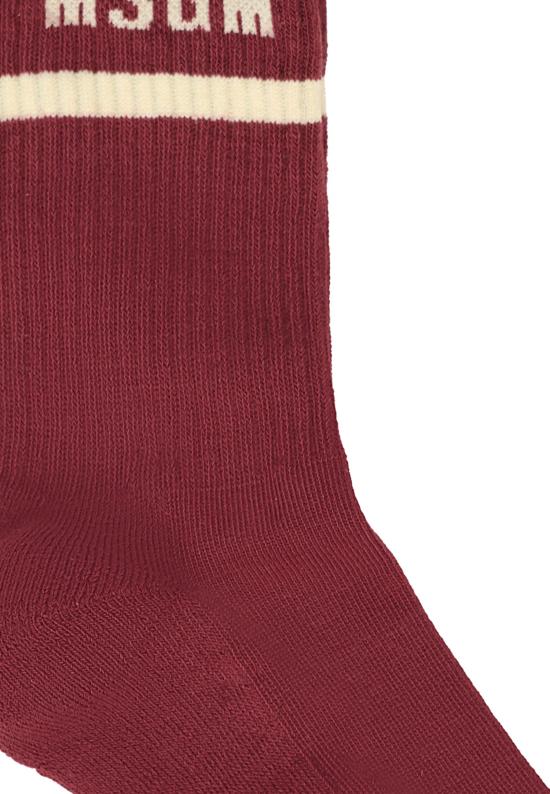 25FW [키즈] 엠에스지엠 발목 양말 F5MSJUSO278 MS034 BORDEAUX - MSGM
