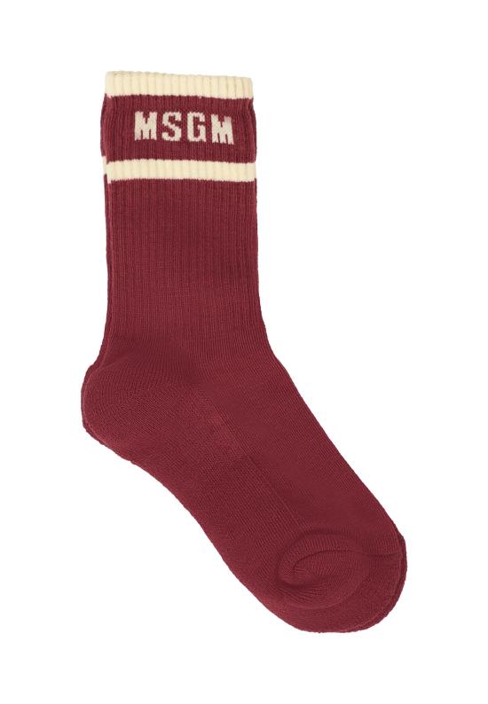 25FW [키즈] 엠에스지엠 발목 양말 F5MSJUSO278 MS034 BORDEAUX