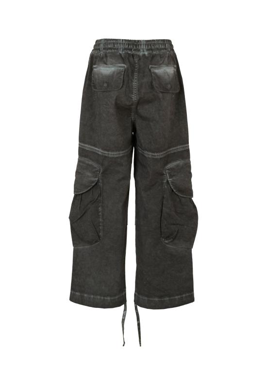 25FW [키즈] 엠에스지엠 스트레이트 팬츠 F5MSJUPA061 MS040 BLACK - MSGM