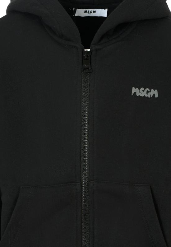 25FW [키즈] 엠에스지엠 트레이닝 상의 F5MSJUZH002 110 BLACK - MSGM